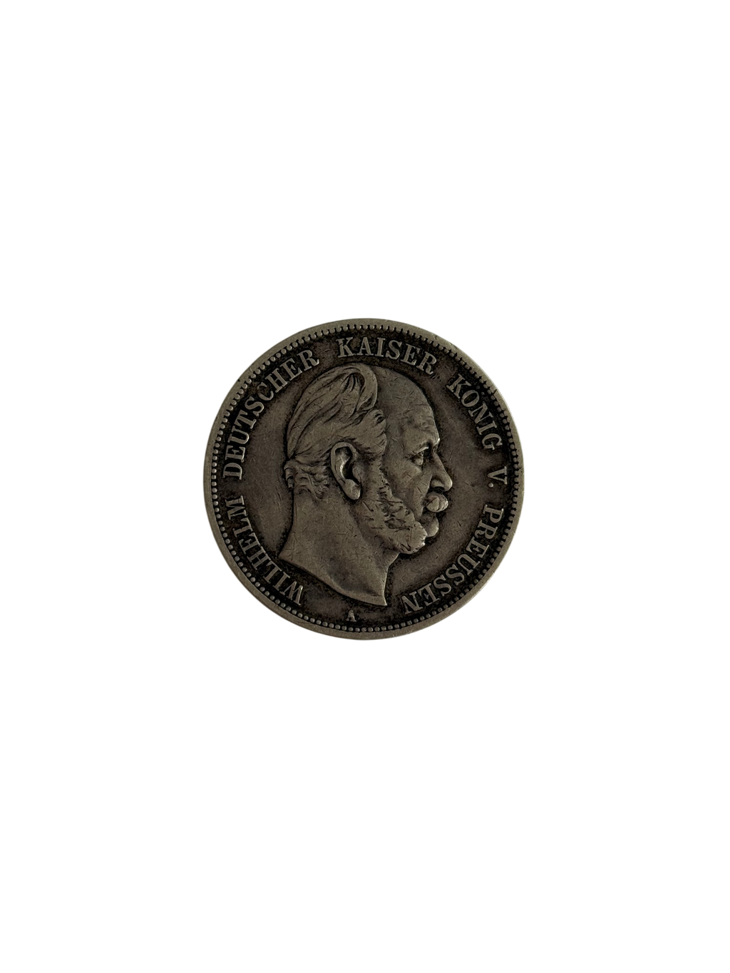 5 Mark Kaiserreich Wilhelm I v. Preußen 1876 A (diff.-besteuert)