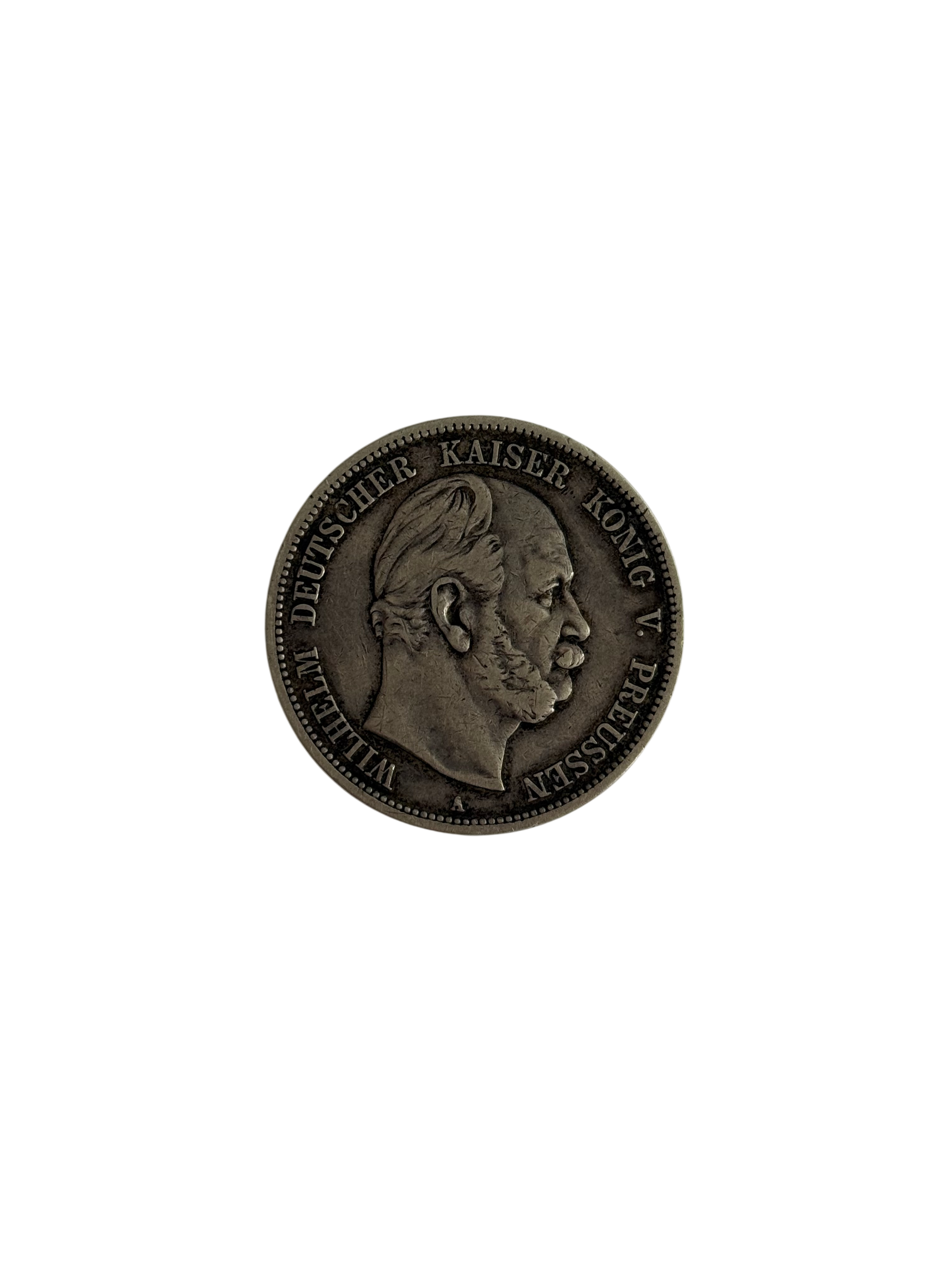 5 Mark Kaiserreich Wilhelm I v. Preußen 1876 A (diff.-besteuert)