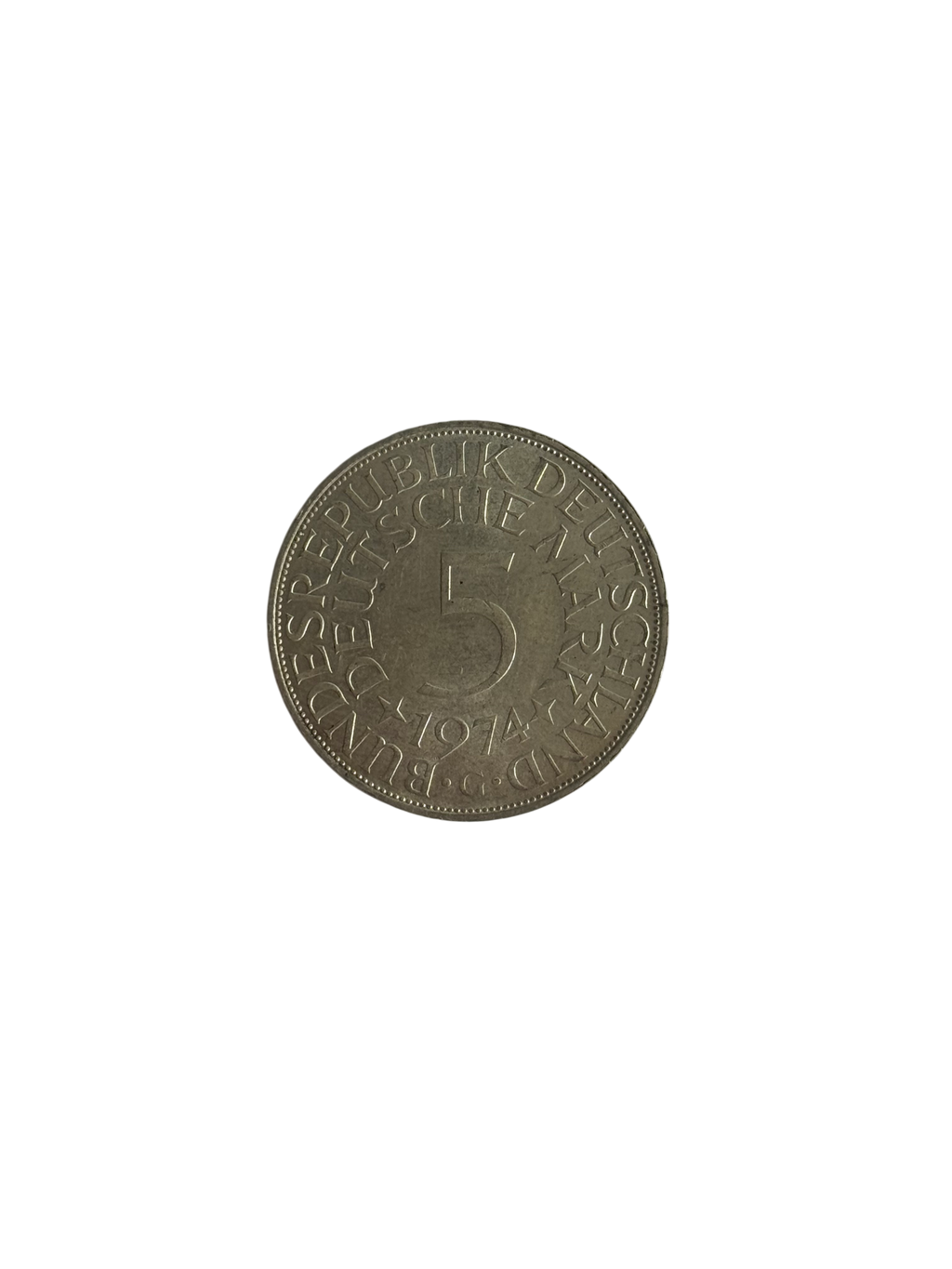 5 Deutsche Mark Silberadler Heiermann (1951-1974) (diff.-besteuert)