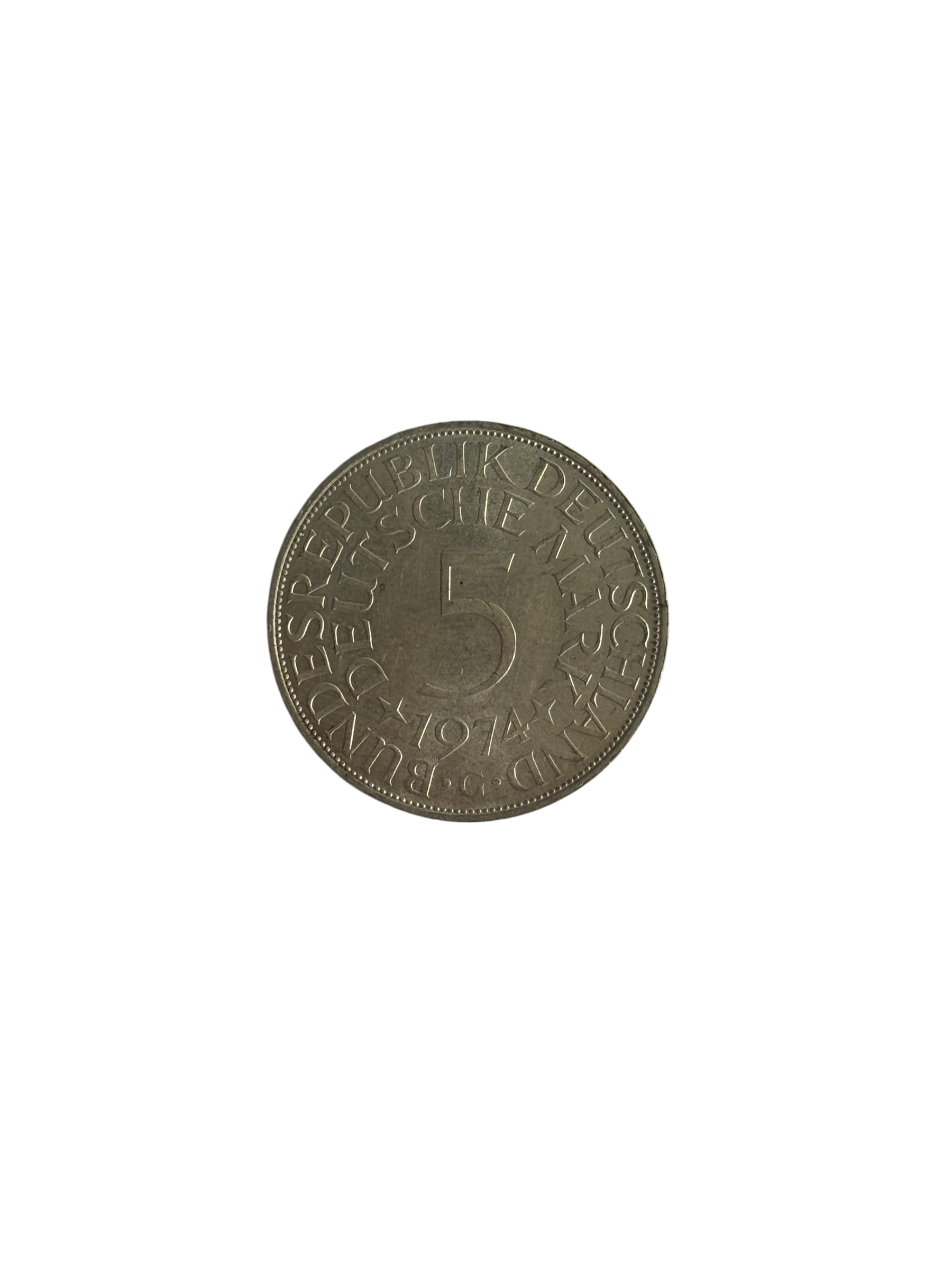 5 Deutsche Mark Silberadler Heiermann (1951-1974) (diff.-besteuert)