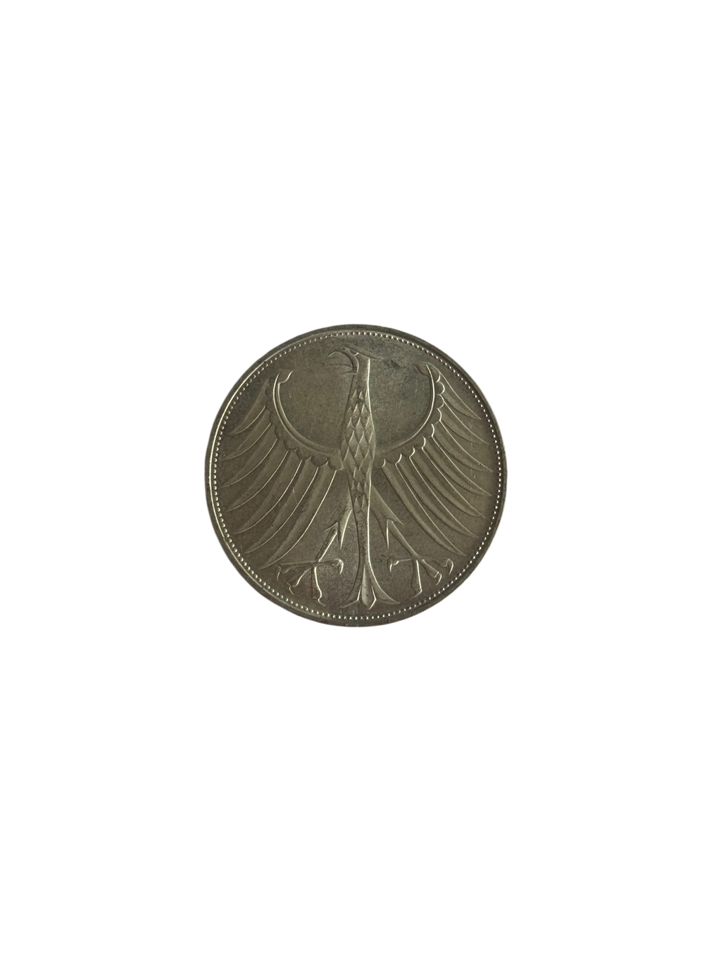 5 Deutsche Mark Silberadler Heiermann (1951-1974) (diff.-besteuert)