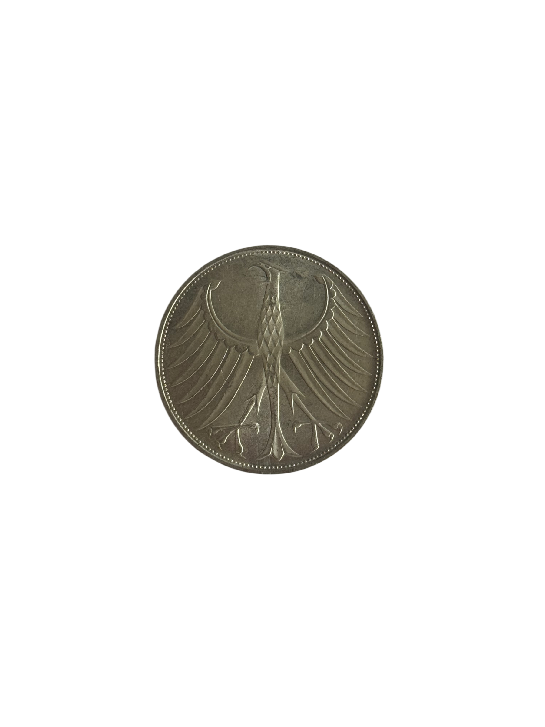 5 Deutsche Mark Silberadler Heiermann (1951-1974) (diff.-besteuert)
